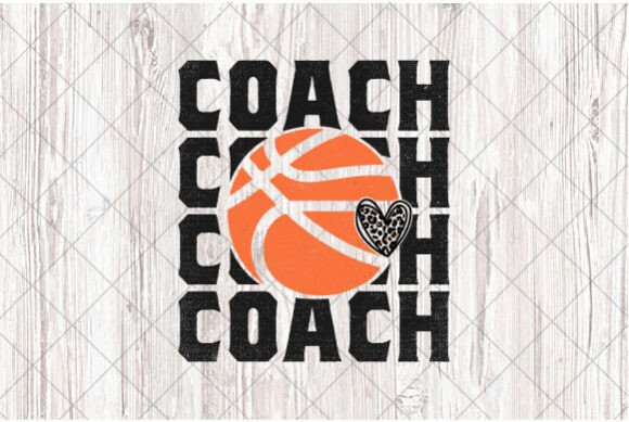 Basketball Coach Sublimation PNG Stacked