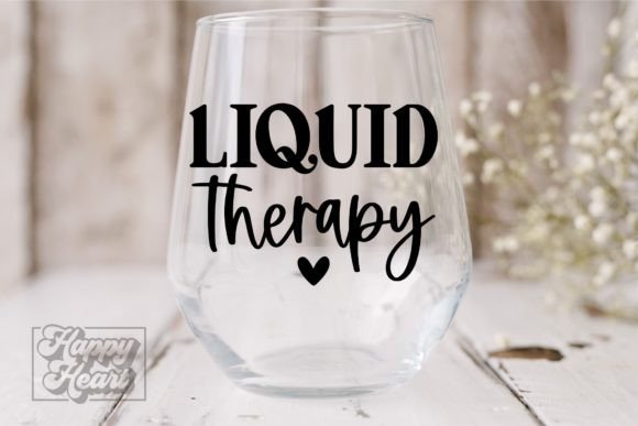 Liquid Therapy SVG - Funny Wine Quote: A Designer's Perspective