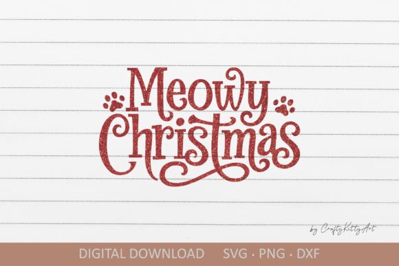 Meowy Christmas SVG Cute Winter Quote Review